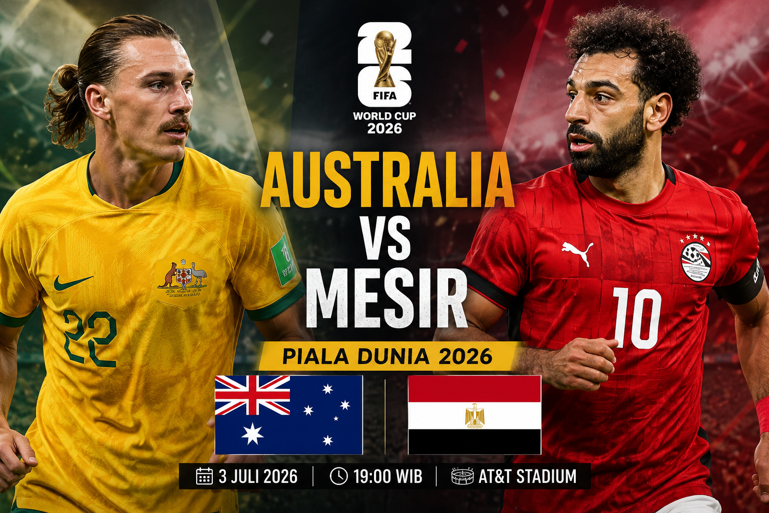 Australia vs Mesir